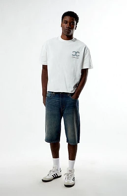 Levi's Dark Indigo 469 Loose Fit Denim Shorts