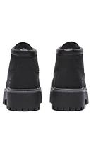 Timberland Women's Black Stone Street Mid Lace-Up Waterproof Boots
