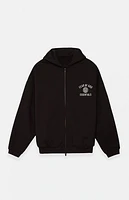 Fear of God Essentials Black Heavy Fleece University Full Zip Hoodie