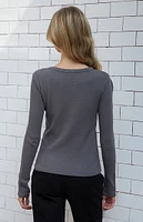 John Galt Tori Basic Long Sleeve Top