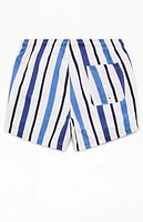 Pacsun Roosevelt Striped 4.5" Swim Trunks