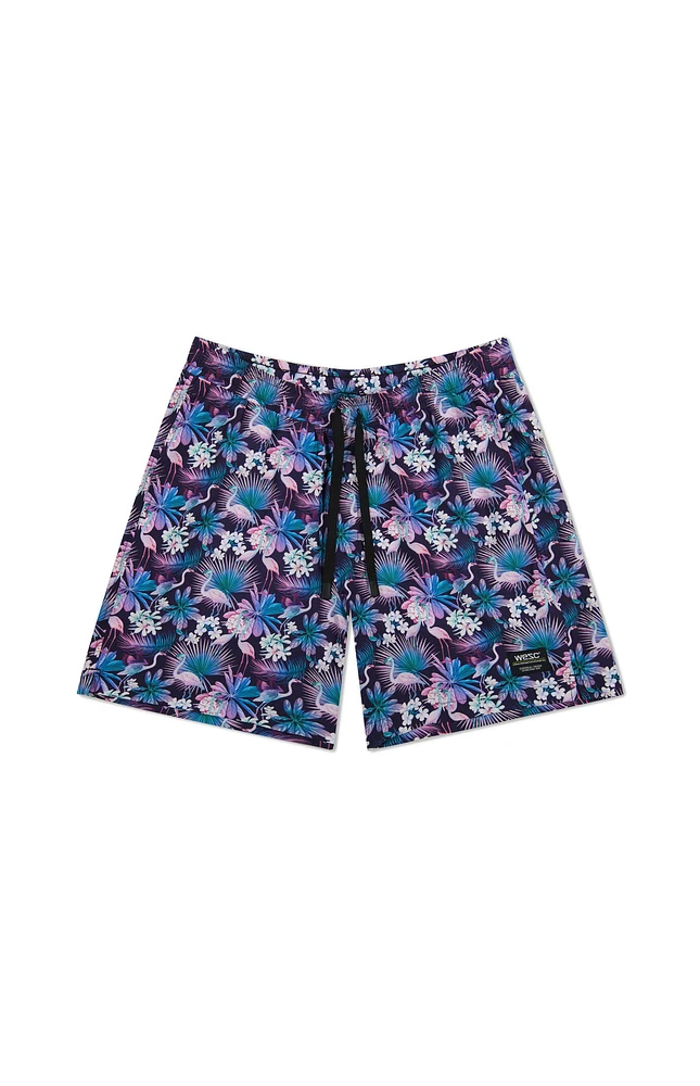 WeSC America Inc Neon Flower Flamingo AOP Austin Shorts