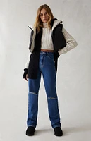 PacSun Dark Indigo Ripped '90s Boyfriend Jeans