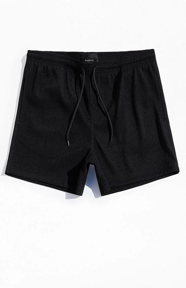 PacSun Black Ribbed Shorts