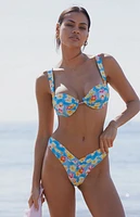 Pacsun Eco Floral Katy Underwire Bralette Bikini Top