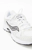 Saucony White & Silver Grid Ride Millennium Shoes