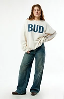 Budweiser By PacSun Denim Crew Neck Sweatshirt