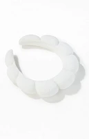 Cait & Co White Gem Plush Spa Headband