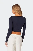 Rain Cupped Long Sleeve Top