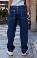John Galt Dark Indigo Low Rise Straight Leg Jeans