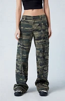 PacSun Camouflage Lightweight Low Rise Baggy Pants