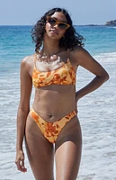 Pacsun Floral California Tank Bikini Top