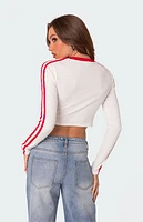 Edikted Cherry on Top Long Sleeve T-Shirt