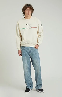 Pacsun Medium Indigo Pieced Baggy Jeans