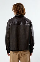 PacSun Faux Leather Textured Jacket