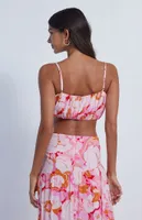 MINKPINK Josie Ruched Crop Trop