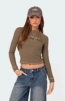 Edikted Army Wife Ribbed T-Shirt