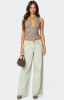 Edikted Mila Plunge Neck Halter Top