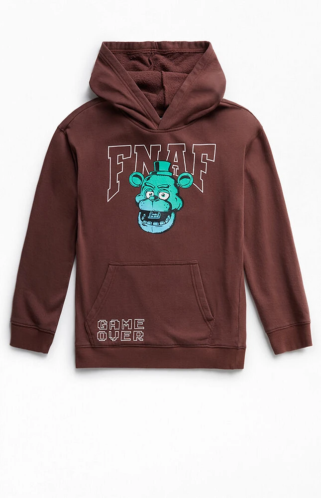 Five Nights at Freddy's Kids Game Over Checkerboard Pigment Hoodie