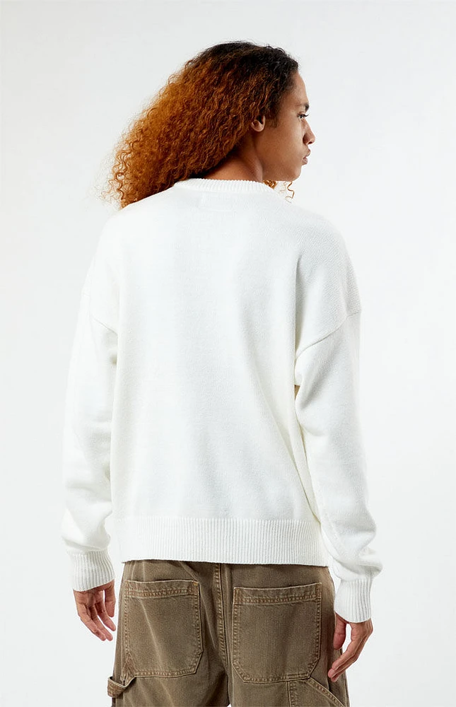 PacSun Script Applique Crew Neck Sweater