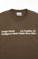 Pacsun Brown Design Studio T-Shirt