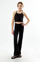 PAC 1980 Kids WHISPER Active Crossover Flare Yoga Pants