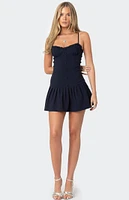 Edikted Cupped Drop Waist Mini Dress