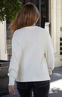 John Galt White Brianna Sweater