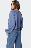 Edikted Sammi Puff Sleeve Knit Cardigan