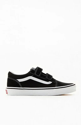 Vans Kids Black Velcro Old Skool Shoes