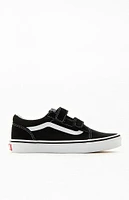 Vans Kids Black Velcro Old Skool Shoes