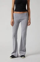 PAC 1980 Active Fold-Over Waistband Flare Yoga Pants