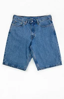 Levi's Medium Indigo 469 Loose Fit Denim Shorts