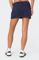 Edikted Asymmetric Pocket Mini Skirt