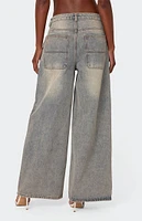 Edikted Super Baggy Wide Leg Jeans