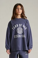 Fear of God Essentials Kids Marine University Long Sleeve T-Shirt