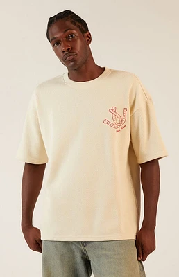 Pacsun Tan Moonlight Waffle Knit T-Shirt