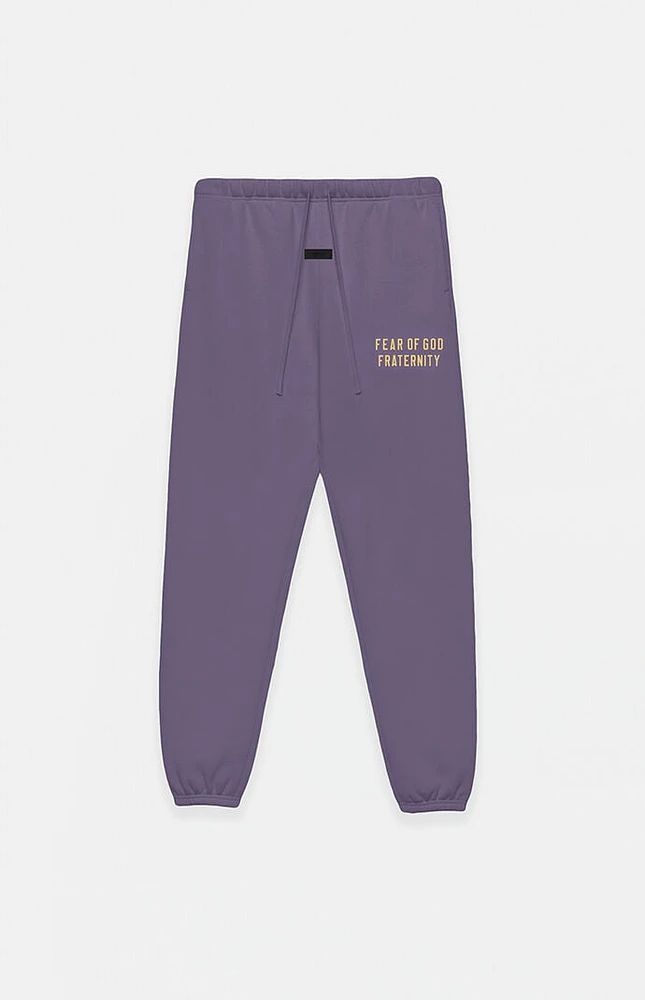 Fear of God Essentials Kids Lavender Heavy Fleece Sweatpants