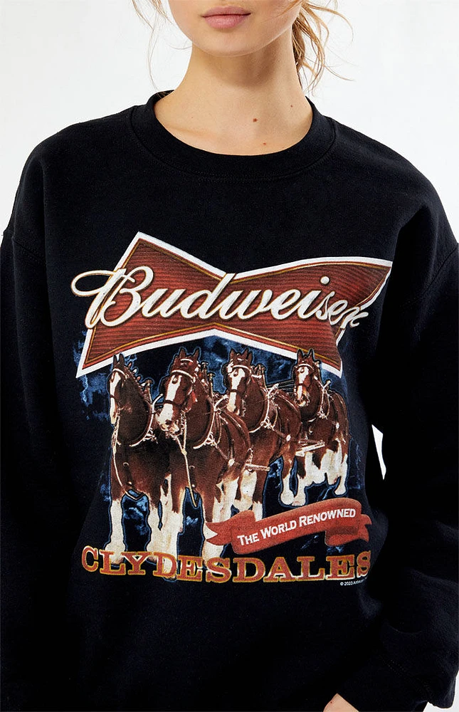 Junk Food Budweiser Crew Neck Sweatshirt