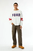 FORD Varsity Stripe Logo Sweater