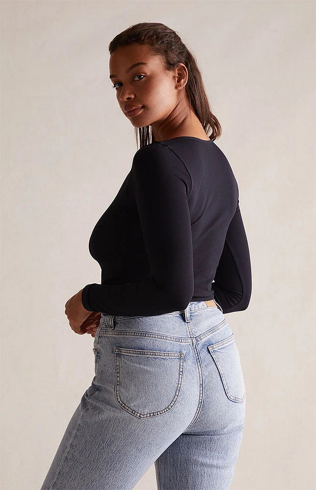 Contour Seamless Cropped Long Sleeve T-Shirt