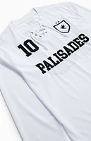 Pacsun White Palisades Long Sleeve Hockey Jersey