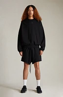 Fear of God Essentials Jet Black Crew Neck Sweatshirt