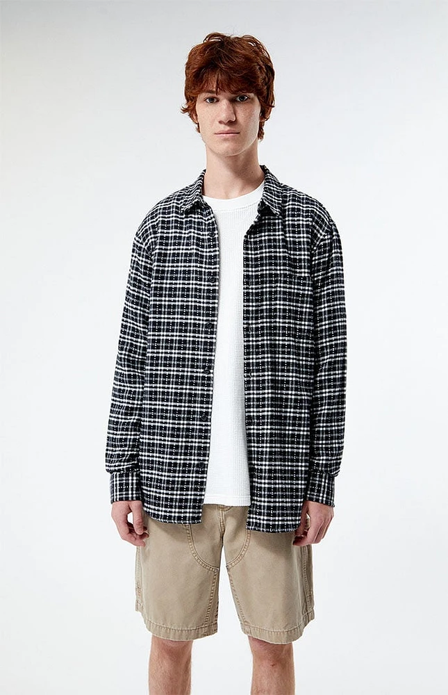 PacSun Black & White Classic Plaid Shirt