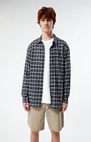 PacSun Black & White Classic Plaid Shirt