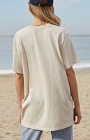 John Galt Light Gray Penelope 44 Oversized T-Shirt