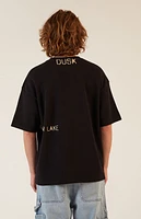 Pacsun Black Dawn Waffle Knit T-Shirt
