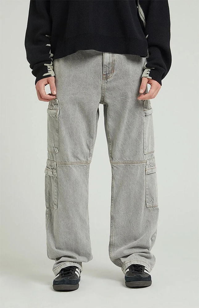 PacSun Gray Baggy Cargo Jeans