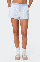 Edikted Oaklie Mix Striped Boxer Shorts