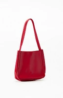 PacSun Faux Leather Mini Bucket Tote Bag